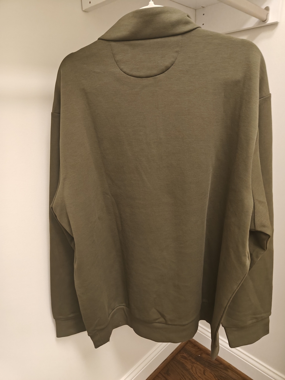 Ralph Lauren Olive Green Quarter-Zip Polo Sweater - Picture 4 of 4